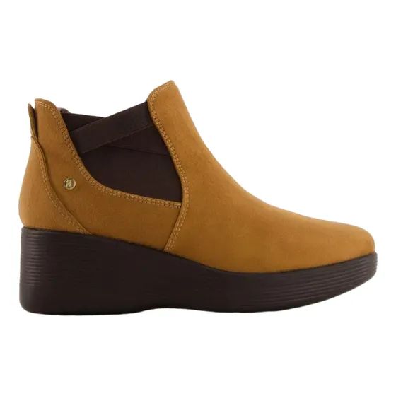 Botines Chelsea Mujer Camel Casual Confort Andrea
