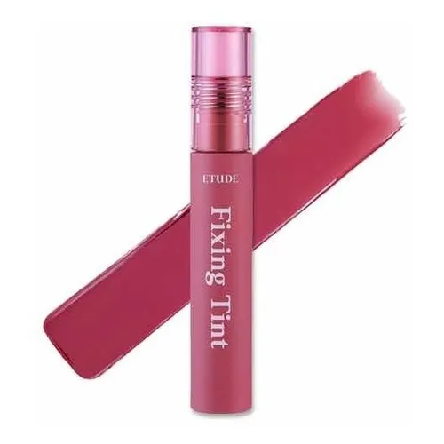 Etude House Fixing Tint Cor 11 Rose Bleeding Batom Coreano Acabamento Fosco Cor Rosa-escuro