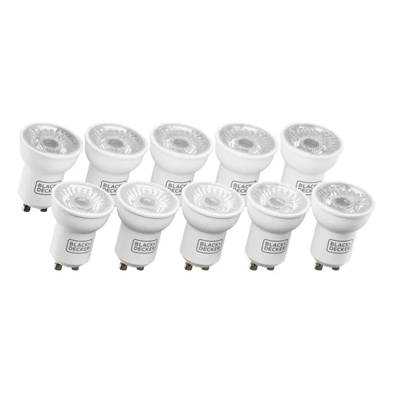 Lampara Led Dicroica Mini Pack X10 3.5w Mr11 Black+decker