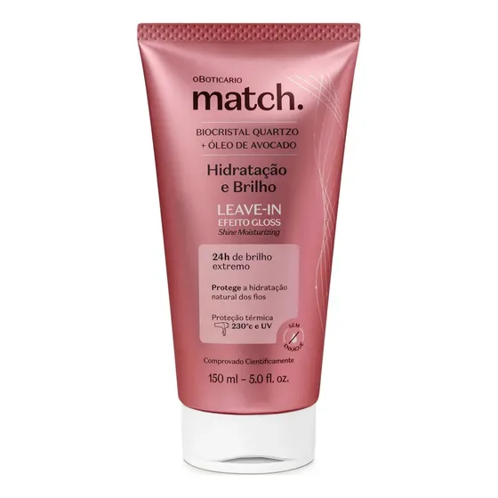 O Boticário Match Hidratação E Brilho Leave-in 150ml