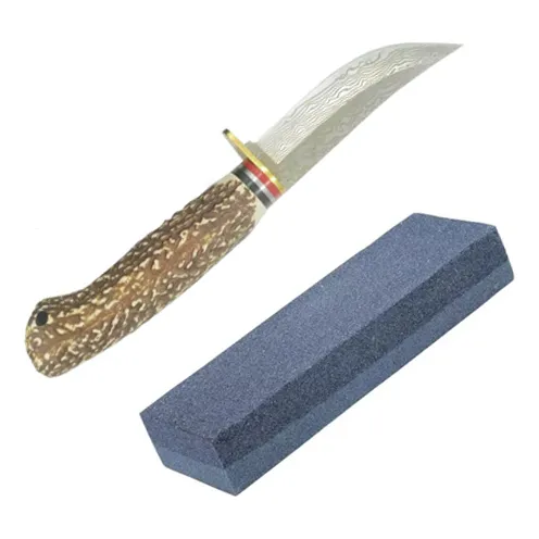 Cuchillo + Piedra Afilar Asentar Caza Camping Pesca