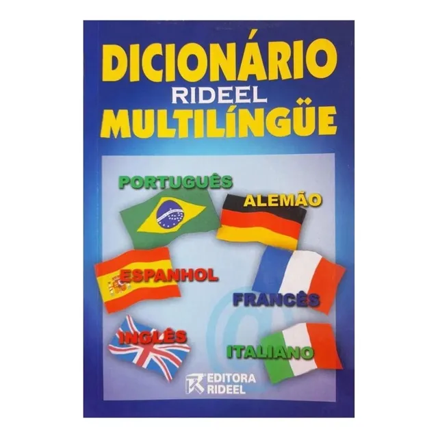 Livro Dicionário Rideel Multilíngue - Português/alemão/espanhol/francês/inglês/italiano - Vários Autores [2005]
