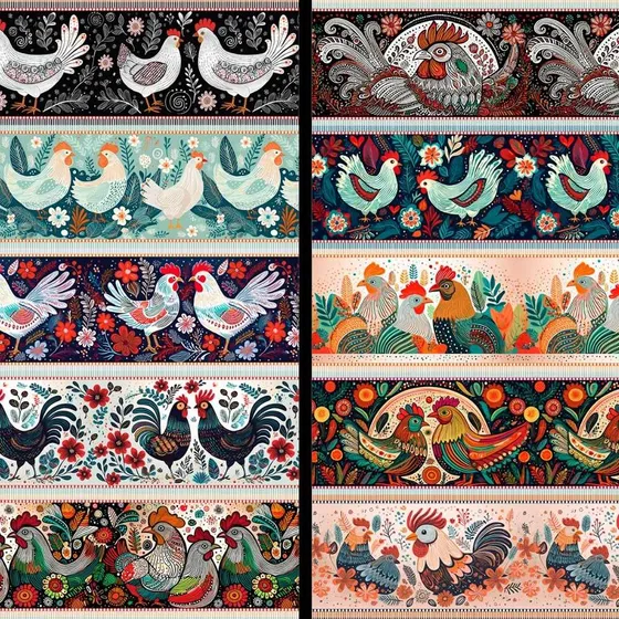 10 Faixas Tricoline Digital Barrado Algodão | 55cm X 1,5m
