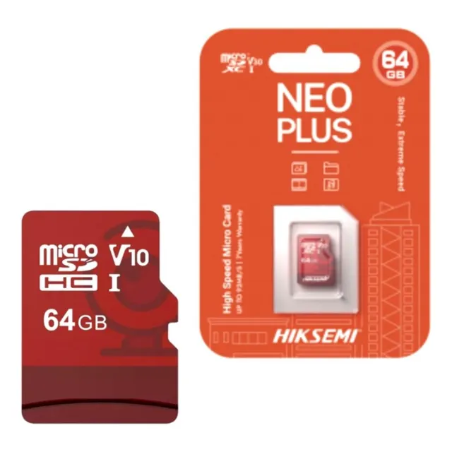 Memoria Micro Sd Hc Clase 10 64gb C/adaptador Hiksemi