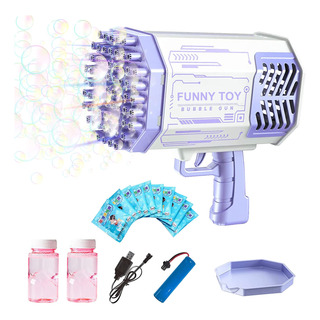 69-hole Bubble Machine Gun, Colorido Fuerte Luz De Viento 69-hole Bubble Machine Gun, Colorido Fuerte Luz De Viento