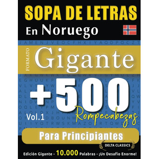 Libro: Sopa De Letras En Noruego Formato Gigante: 500 Rompec Libro: Sopa De Letras En Noruego Formato Gigante: 500 Rompec