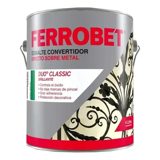 Esmalte Ferrobet Duo Petrilac X 4 Lts