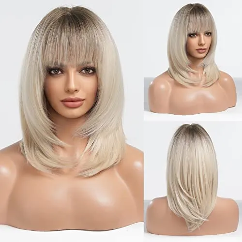 Alanhair Ombre Blonde Wigs For Women,haircube Las K1lbu