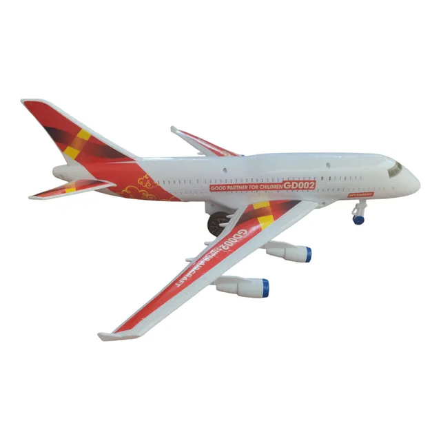 Avion Escala Gd002 Con Sonido Y Luz Armable 47 Cm Jumbo