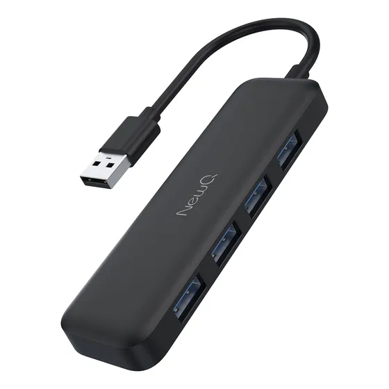 Newq Concentrador Usb Para Laptop: 4 Puerto 3.2 Tamaño Mini