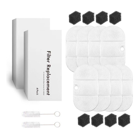 Kit Refil 8 Filtros Fonte Água Bebedouro Pet Gato Cão Madog Kit Refil 8 Filtros Fonte Água Bebedouro Pet Gato Cão Madog