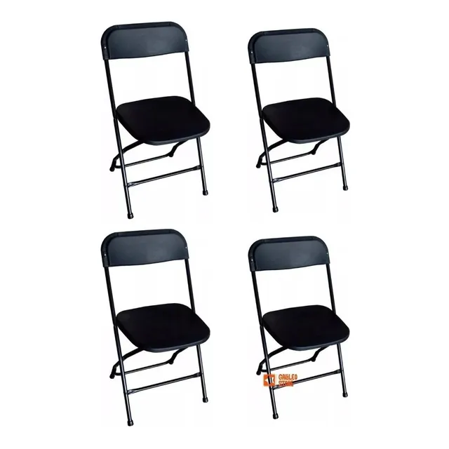 Samsonite Sillas Plegables 4pzas Negro Silla Samsonite1