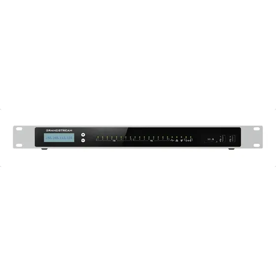 Pbx IP central Grandstream UCM6308a 8 líneas analógicas 8fxs 1500 extensiones sip 200 llamadas simultaneas