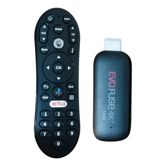 Tv Box Certificado | Evofuse 4k 32gb Nuevo Negro De Voz