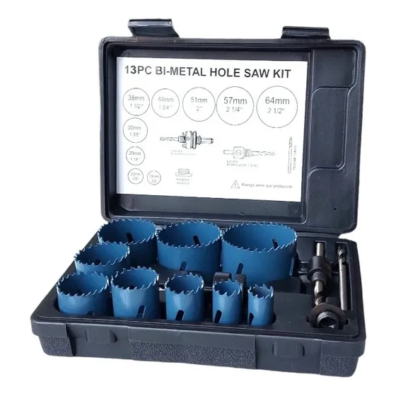 Juego De Sierra Copas Bi-metal X13 Piezas ( Madera Y Metal )