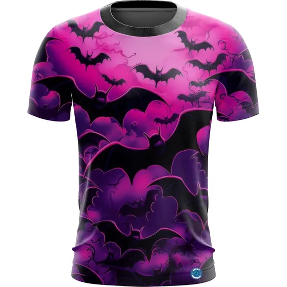 Camisa Trajes Halloween Psicodelicos Morcegos Góticos Rock