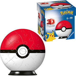 Pokémon Rompecabezas 3d Ravensburger Poke Ball Con 54 Piezas Pokémon Rompecabezas 3d Ravensburger Poke Ball Con 54 Piezas