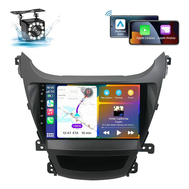 Estéreo Android 4+64gb Carplay Para Hyundai Elantra 2014-16
