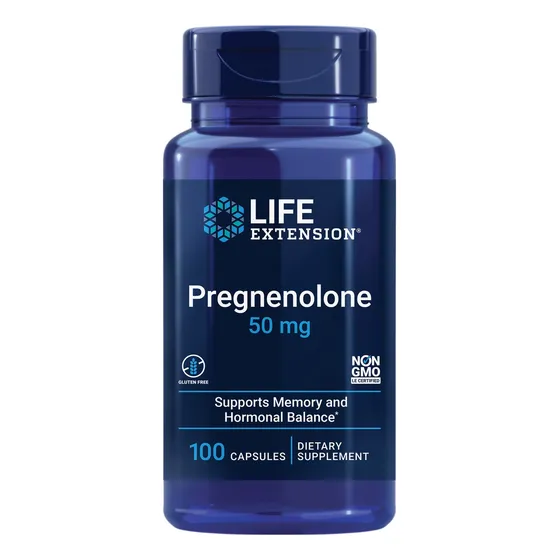 Pregnolona 50mg 100 Caps Life Extension Importado Original!