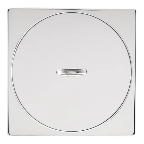 Rejilla Ciega Piso Compacta Fp Cromada 7x7cm Centro Piso