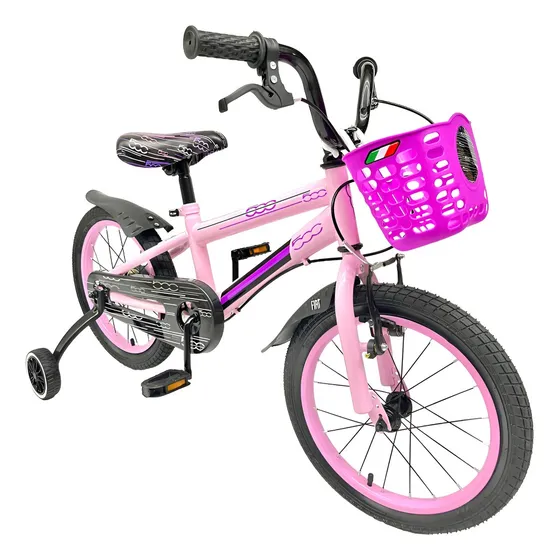 Bicicleta Rodado 16 Infantil Retro Reforzada Nene Nena