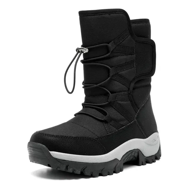 Botas Masculinas De Neve Alpinismo Cano Alto Impermeável