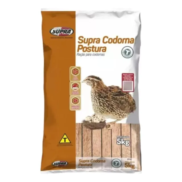 Supra Codorna  5kg Postura Raçao