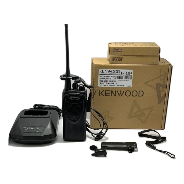 Radio De Comunicación Kemwood Tk-3207 + 2 Baterias Uhf O Vhf