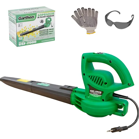 Soprador Eletrico 2000w Pra Varrer Grama Cortada De Jardins