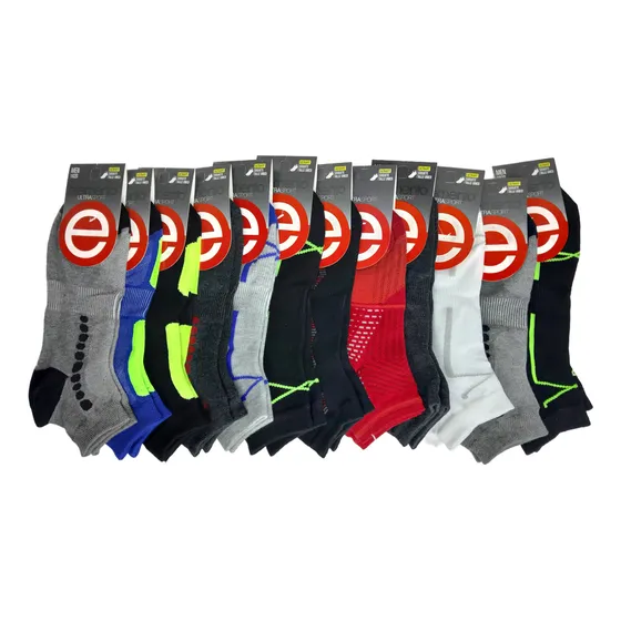 Medias Elemento Soquetes Hombre Mujer Algodon Pack X6 Pares