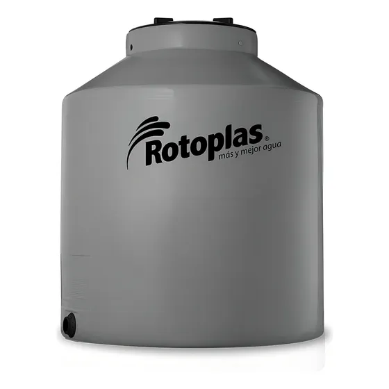 Tanque De Agua Rotoplas 850l Tricapa Vertical Gris 118 X 100cm Capa Antibacterial