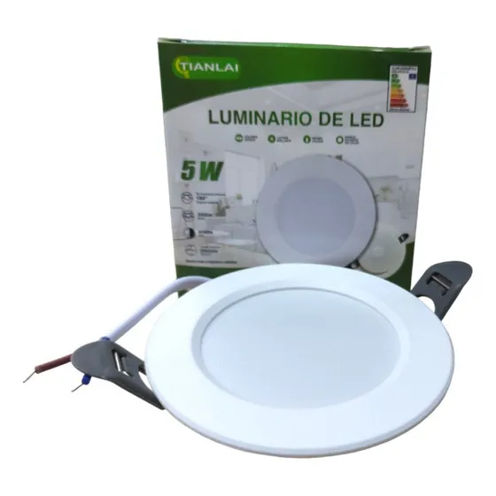 Lámpara Led Empotrable 5w S54W05 Spot Para Bote 3 Pulgadas 10 Pz Color Blanco