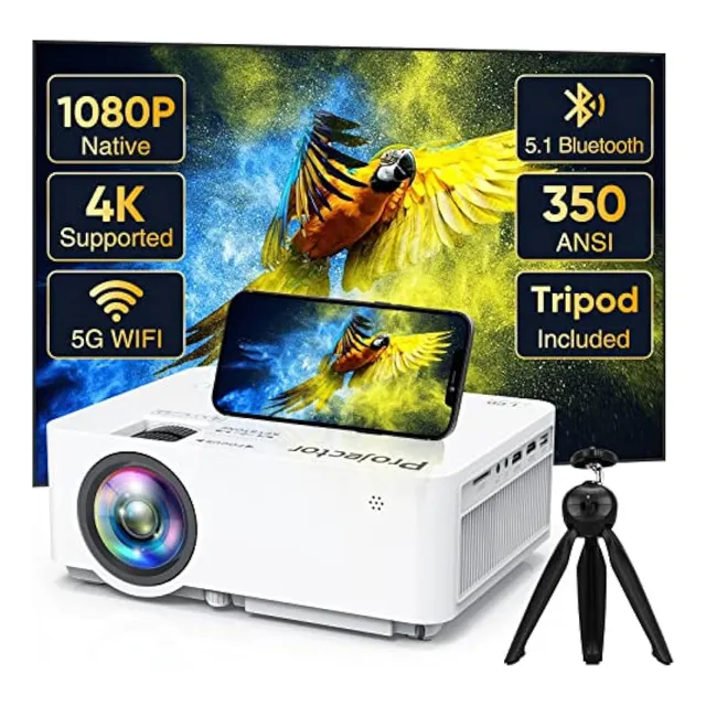 Proyector Native 1080p Con Wifi 5g Bluetooth Y