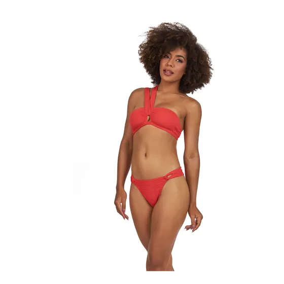 Traje De Baño 2 Piezas Strapless Copa Removible Colaless Uv