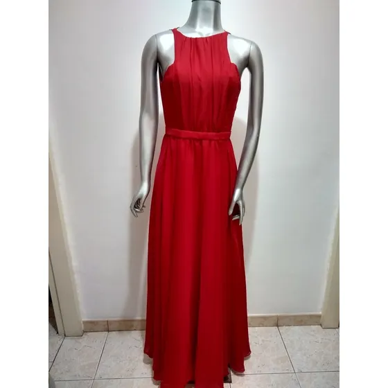 Vestido Rojo Largo De Noche Talla S