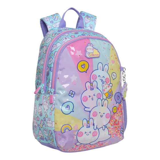 Mochila Infantil Niña Bionica Conejos Menta Head Color Verde