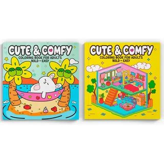 Kit Com 2 Livros De Colorir Para Adulto Coleção Cute & Comfy Bold Easy Editora Camelot Em InglĂȘs 2025 Kit Com 2 Livros De Colorir Para Adulto Coleção Cute & Comfy Bold Easy Editora Camelot Em InglĂȘs 2025