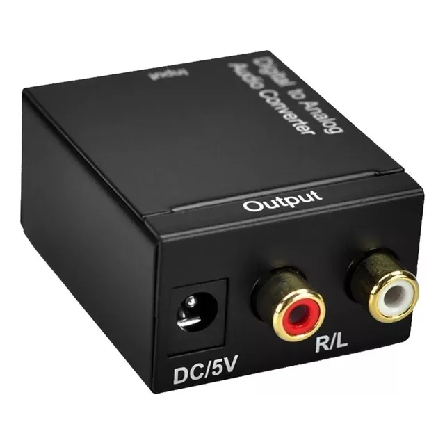 Conversor Audio Digital A Analógico Rca Fibra Optica Coaxial