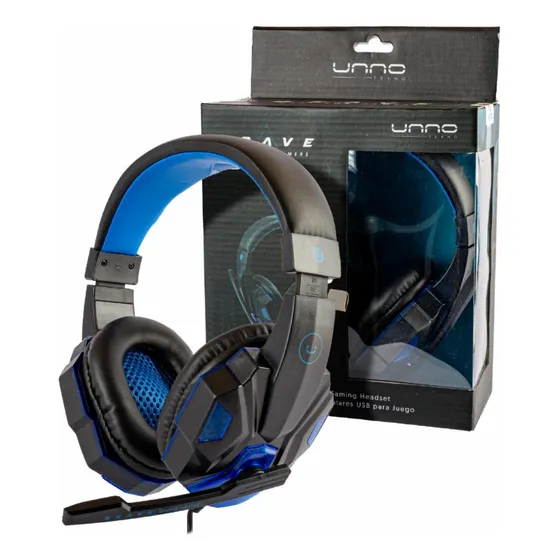Audifonos Usb Gaming Unno Brave Hs7230bl