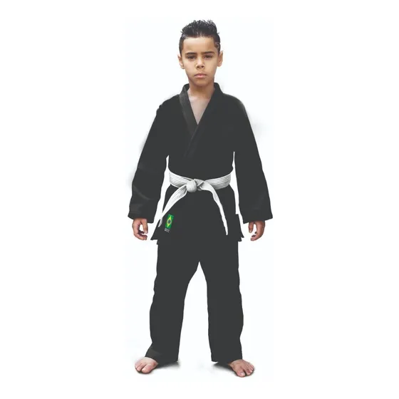 Kimono Infantil Liso Jiu Jitsu/judô Iniciante+faixa Gratis