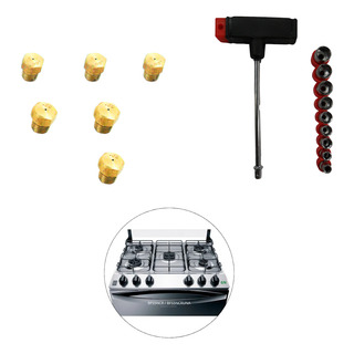 Kit Injetor P/ Brastemp Bfs5ncr /cruna 5 B. Glp Ou Gn +chave Kit Injetor P/ Brastemp Bfs5ncr /cruna 5 B. Glp Ou Gn +chave