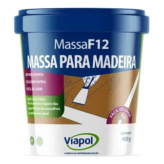 Massa F12 De Calafetar E Correção Madeira Viapol 400g Cores Massa F12 De Calafetar E Correção Madeira Viapol 400g Cores