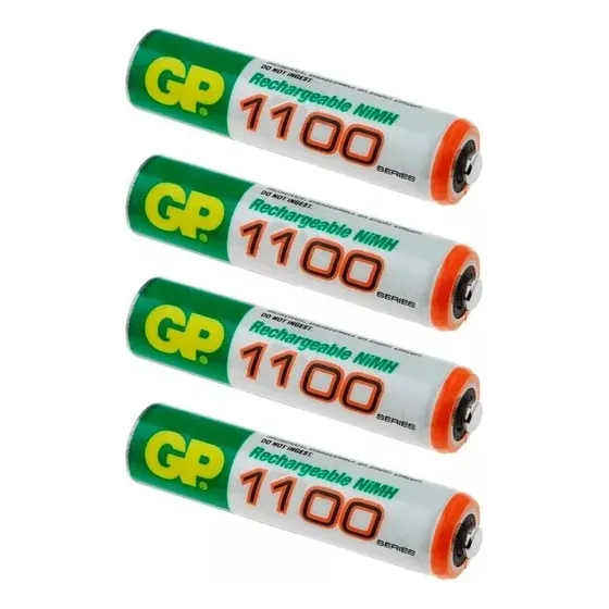 Pilas Baterias Recargables Gp Triple Aaa 1100mah 1.2v 6 Und
