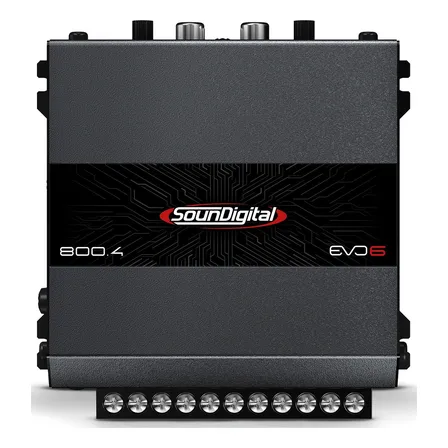 Modulo Amplificador Soundigital Sd800.4 800w Evo6 4 Canais Cor Preto