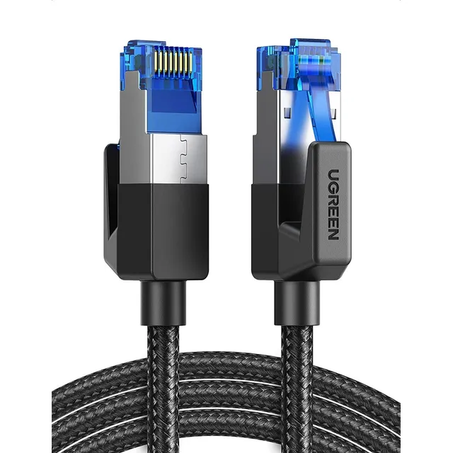 Patch Cord Rj45 Cat8 3 Mt Cabo Rede Stp Blindado 40gbps