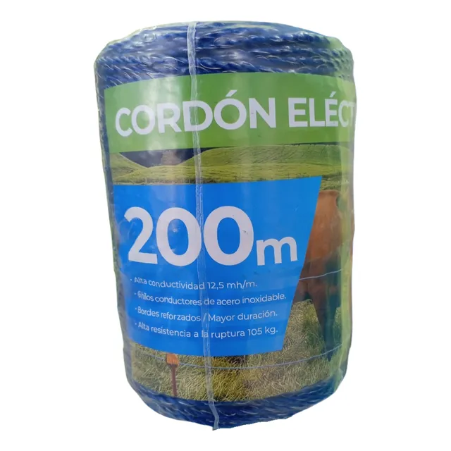 Hilo Cordón Eléctrico Ganadero 200m Cerca Eléctrica