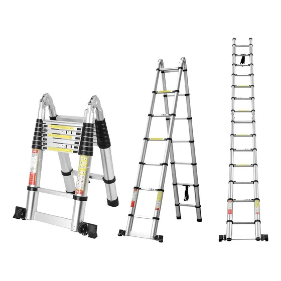 Escalera Telescópica De Marco A; 14.5 Ft, 330 Lbs; Feete