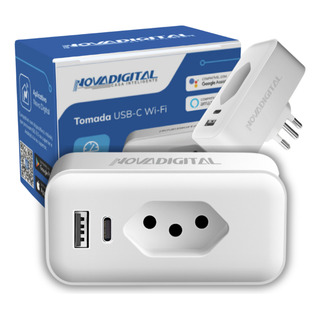 Tomada Smart Novadigital 10a Usb-c Tuya Alexa Google Home Tomada Smart Novadigital 10a Usb-c Tuya Alexa Google Home