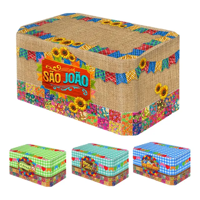 Toalha Capa Decoração Mesa Sublimado Veste Fácil Junino