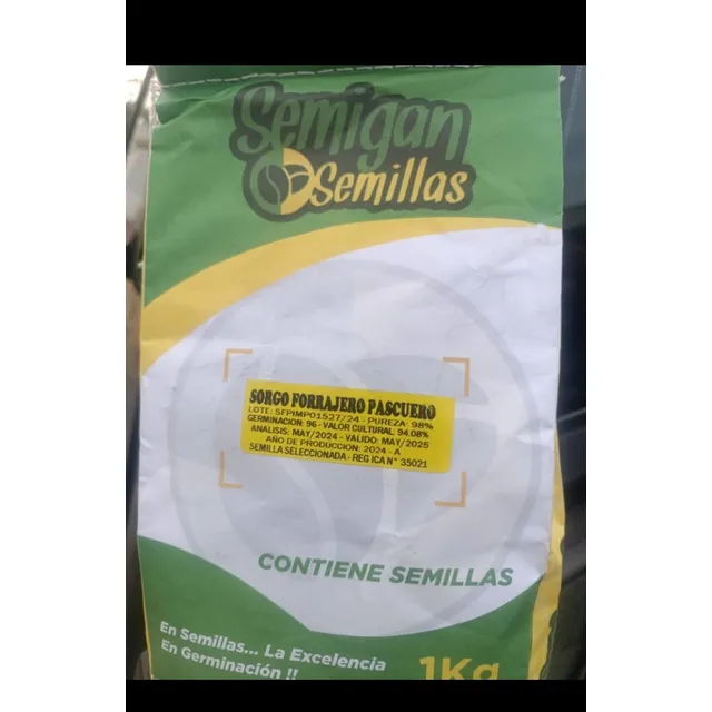 Semillas: Pasto, Maiz Amarillo Y Sorgo